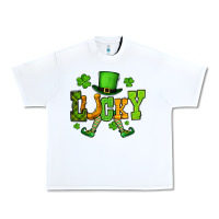 White St. Patrick's lucky leprechaun Urban Heavy Tee - OliviaCreatesArt