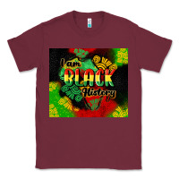 Burgundy i am black history tumbler cowgirl Classic Tee - CowGirlArtShop