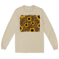 Mushroom leopard sunflowers background Long Sleeve Tee - RanaPortraitStore