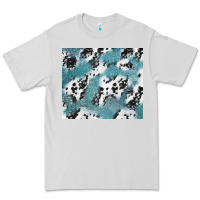 Dove Grey teal glitter and cowhide Premium Tee - TumblerDesignByShophia