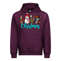 Mauve Wine love christmas snowman Urban Hoodie - JahusDesignShop