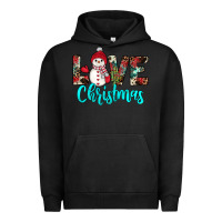 Pigment Black love christmas snowman Urban Hoodie - JahusDesignShop