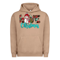 Pigment Burro love christmas snowman Urban Hoodie - JahusDesignShop