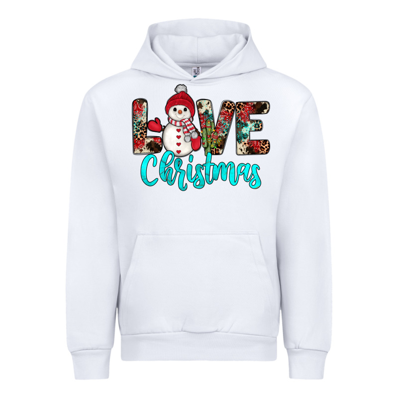 Love Christmas Snowman Urban Hoodie by JahusDesignShop | Teevron