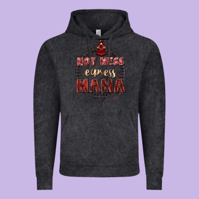 Hot Mess Express Mama Mother's Day Vintage Hoodie Designed By Fadigitalartstudio