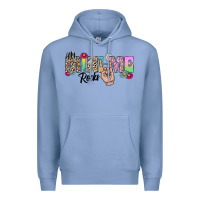 Colony Blue my mini me rocks Premium Hoodie - CowhideDigitalArt