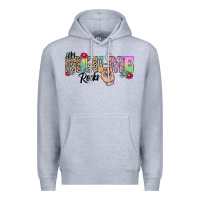 Heather Grey my mini me rocks Premium Hoodie - CowhideDigitalArt