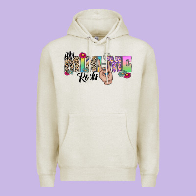 My Mini Me Rocks Premium Hoodie Designed By Cowhidedigitalart