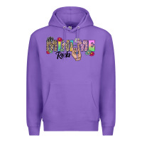 Purple my mini me rocks Premium Hoodie - CowhideDigitalArt