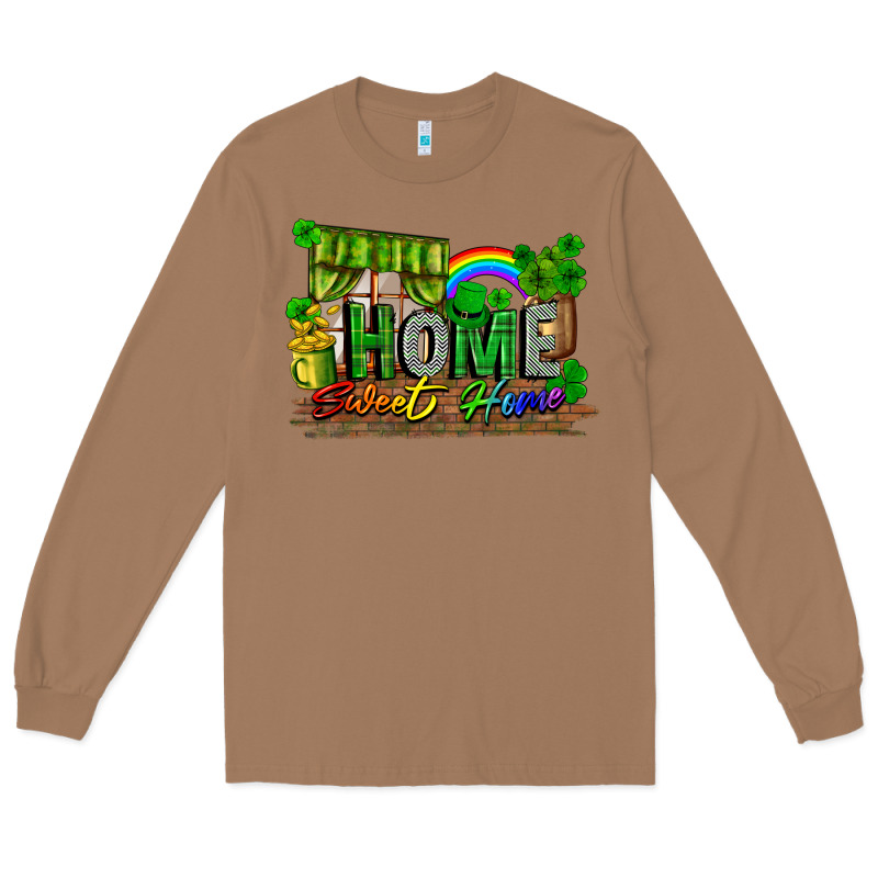 Home Sweet Home St. Patricks Day Long Sleeve Tee by FaDigitalArtStudio | Teevron