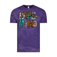 Cloud Purple dog mama Vintage Tee - OliviaCreatesArt