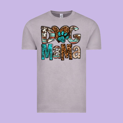 Dog Mama Vintage Tee Designed By Oliviacreatesart