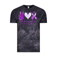 Cloud Black Peace Love Cure Odgkins Lympoma Vintage Tee - Jasminsmagicworld