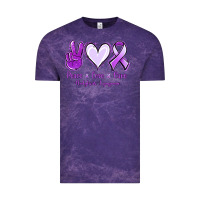 Cloud Purple Peace Love Cure Odgkins Lympoma Vintage Tee - Jasminsmagicworld