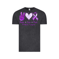 Vintage Black Peace Love Cure Odgkins Lympoma Vintage Tee - Jasminsmagicworld