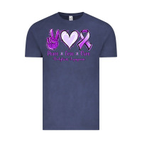 Vintage Denim Peace Love Cure Odgkins Lympoma Vintage Tee - Jasminsmagicworld