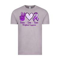 Vintage Zinc Peace Love Cure Odgkins Lympoma Vintage Tee - Jasminsmagicworld