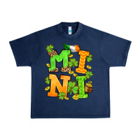 Navy St. Patrick's Day mini Urban Heavy Tee - OliviaCreatesArt