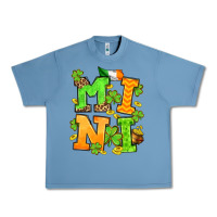 Pebble Blue St. Patrick's Day mini Urban Heavy Tee - OliviaCreatesArt