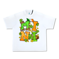 White St. Patrick's Day mini Urban Heavy Tee - OliviaCreatesArt