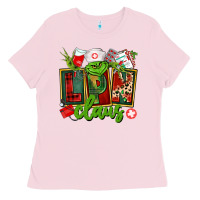 Bubblegum Pink lpn licensed practical claus Ladies Tee - CowGirlArtShop