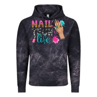 Cloud Black nail tech life bbs Vintage Hoodie - BundleAndBundleShop