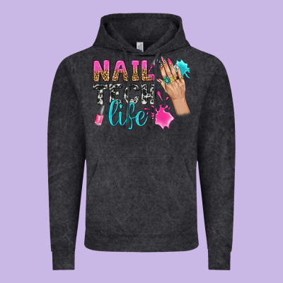 Nail Tech Life Bbs Vintage Hoodie Designed By Bundleandbundleshop
