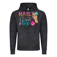 Vintage Black nail tech life bbs Vintage Hoodie - BundleAndBundleShop
