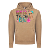Vintage Coffee nail tech life bbs Vintage Hoodie - BundleAndBundleShop