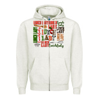 Oatmeal Heather lunch lady Zipper Hoodie - AdoDesignShop
