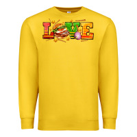 Lemon love with hamburger Premium Sweatshirt - AdoDesignShop
