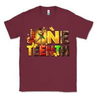 Burgundy juneteen black girl Classic Tee - CowGirlArtShop