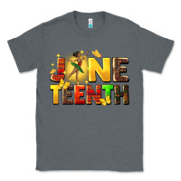 Charcoal Heather juneteen black girl Classic Tee - CowGirlArtShop