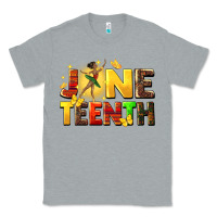 Heather Grey juneteen black girl Classic Tee - CowGirlArtShop