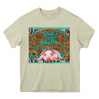 Mossy whats shakin bacon baby pig Heavy Core Tee - RanaPortraitStore