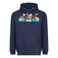 Navy love and love letters Heavyweight Hoodie - AdoDesignShop