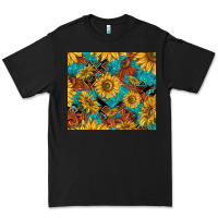 Black rustic sunflowers Premium Tee - TumblerDesignByShophia