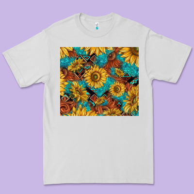 Rustic Sunflowers Premium Tee Designed By Tumblerdesignbyshophia
