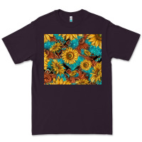 Plum rustic sunflowers Premium Tee - TumblerDesignByShophia