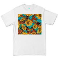 White rustic sunflowers Premium Tee - TumblerDesignByShophia