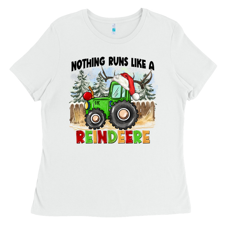 Nothing Runs Like A Reindeere Ladies Tee by CowGirlArtShop | Teevron