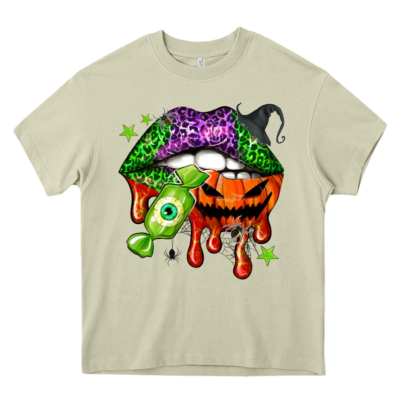 Halloween Lips Heavy Core Tee by NancyCooperArtShop | Teevron