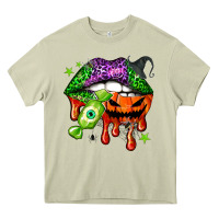 Mossy Halloween lips Heavy Core Tee - NancyCooperArtShop