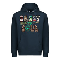 Navy sassy little soul Premium Hoodie - CowhideDigitalArt
