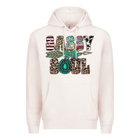 Pale Pink sassy little soul Premium Hoodie - CowhideDigitalArt