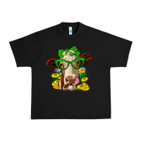 Black St. Patrick's Day cow Urban Heavy Tee - OliviaCreatesArt