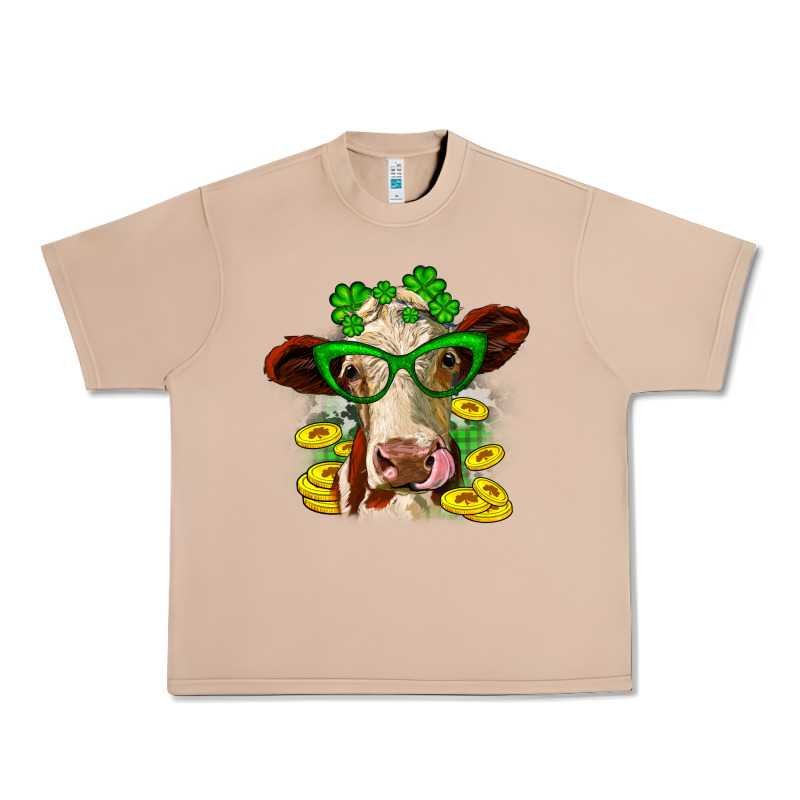 St. Patrick's Day Cow Urban Heavy Tee by OliviaCreatesArt | Teevron