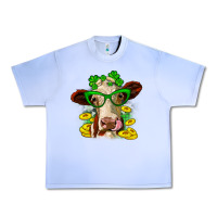 Grape Ice St. Patrick's Day cow Urban Heavy Tee - OliviaCreatesArt