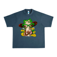 Midnight Navy St. Patrick's Day cow Urban Heavy Tee - OliviaCreatesArt