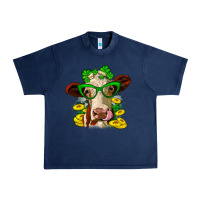 Navy St. Patrick's Day cow Urban Heavy Tee - OliviaCreatesArt